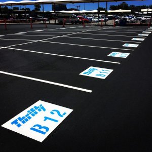 Allocated Parking Line markings