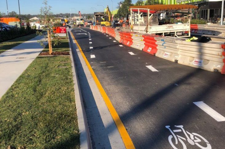 bike lane line marking