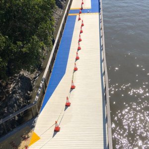 Bridge painting and line marking