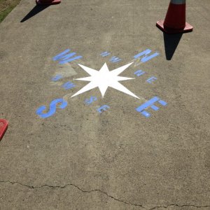 Custom Stencilling Road markings