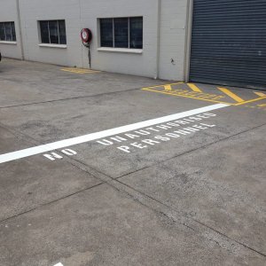 Exclusion zones - Safety Line Marking