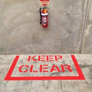 Identified Clearway marking