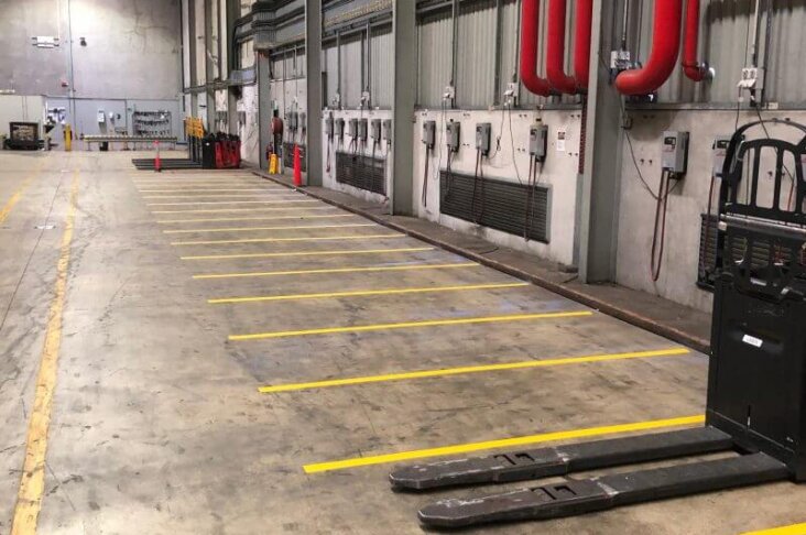 Industrial line markings