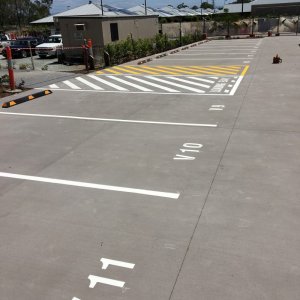 Open space parking bay- Parking lines