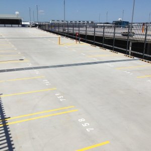 outdoor car parking line markings