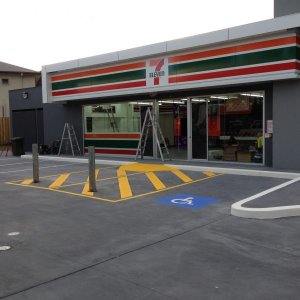 Reserved and Elderly Parking Line Marking