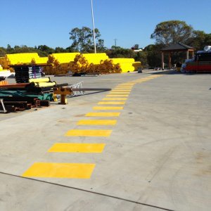 Safety Line walkway line markings for pedestrian