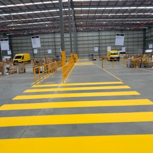 Industrial line marking for safety in high-risk environments