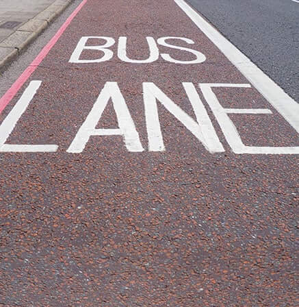 Clear Marked Bus Zones